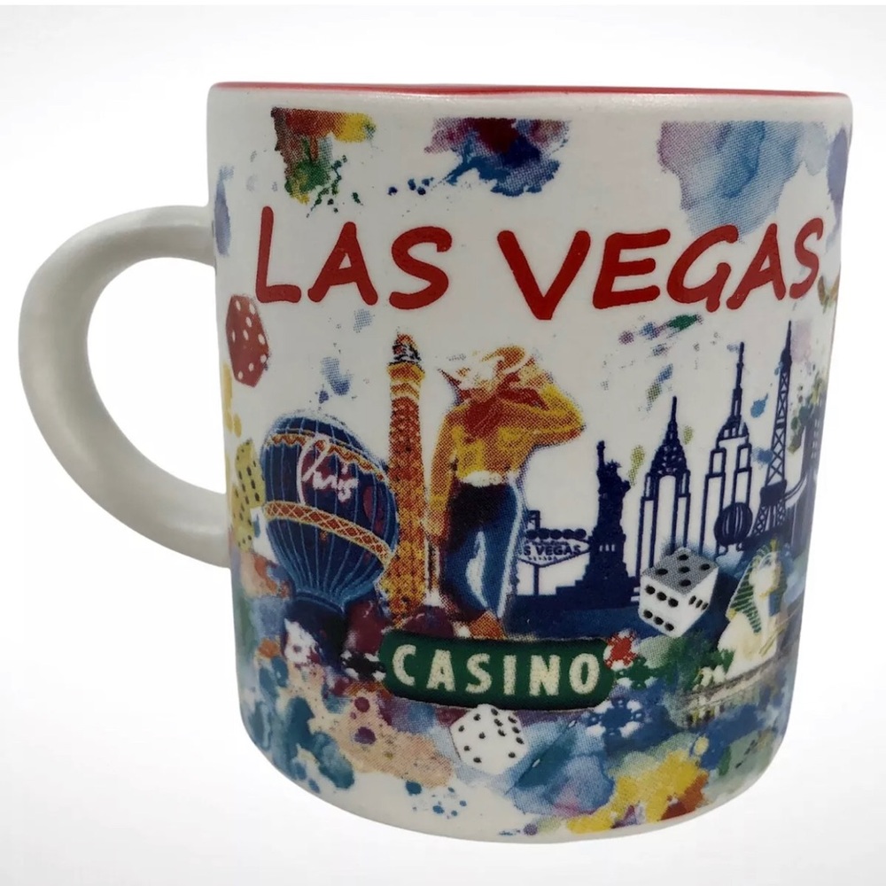 Las Vegas Nevada Mini Coffee/Tea Cup Mug 2.5” Tall.